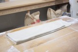 折りたたんで切るまえの状態